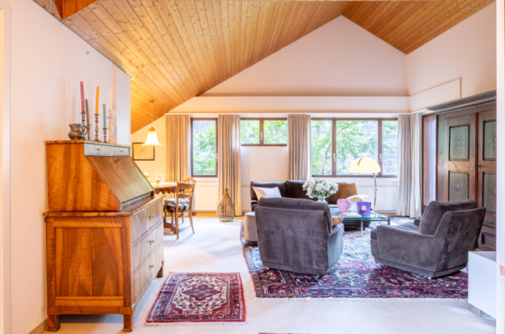 Wohnzimmer Ferienwohnung Wohnhaus