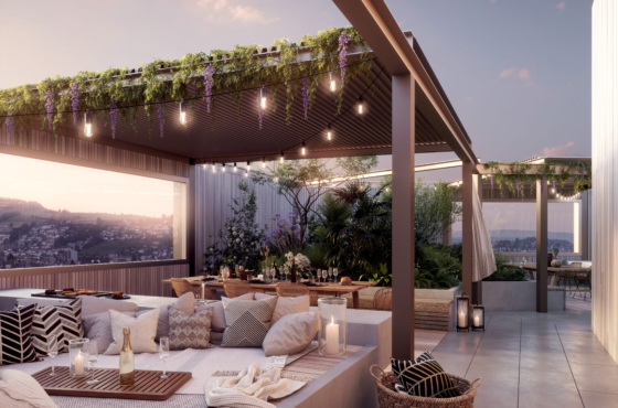 Dachterrasse für alle Anwohner