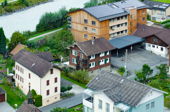 Süd und Ostfassade Zweifamilienhaus