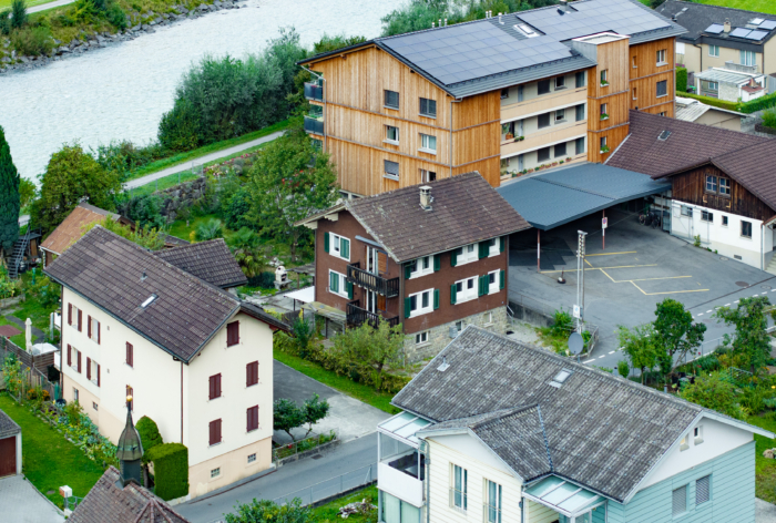 Süd und Ostfassade Zweifamilienhaus